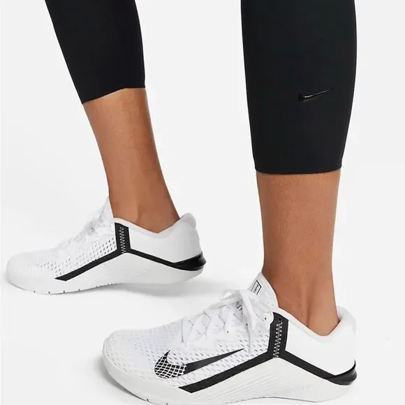 Nike Dri-FIT Legend High Rise Crop Yoga Leggings Black  Size XS Sustainable NWOT - Picture 4 of 10